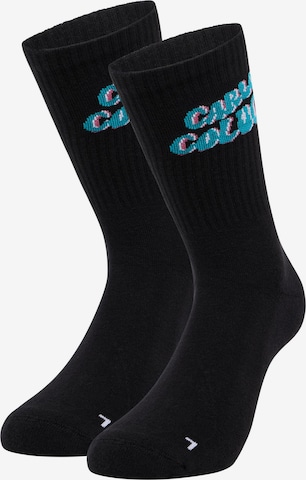 Carlo Colucci Athletic Socks ' Diaz ' in Black: front