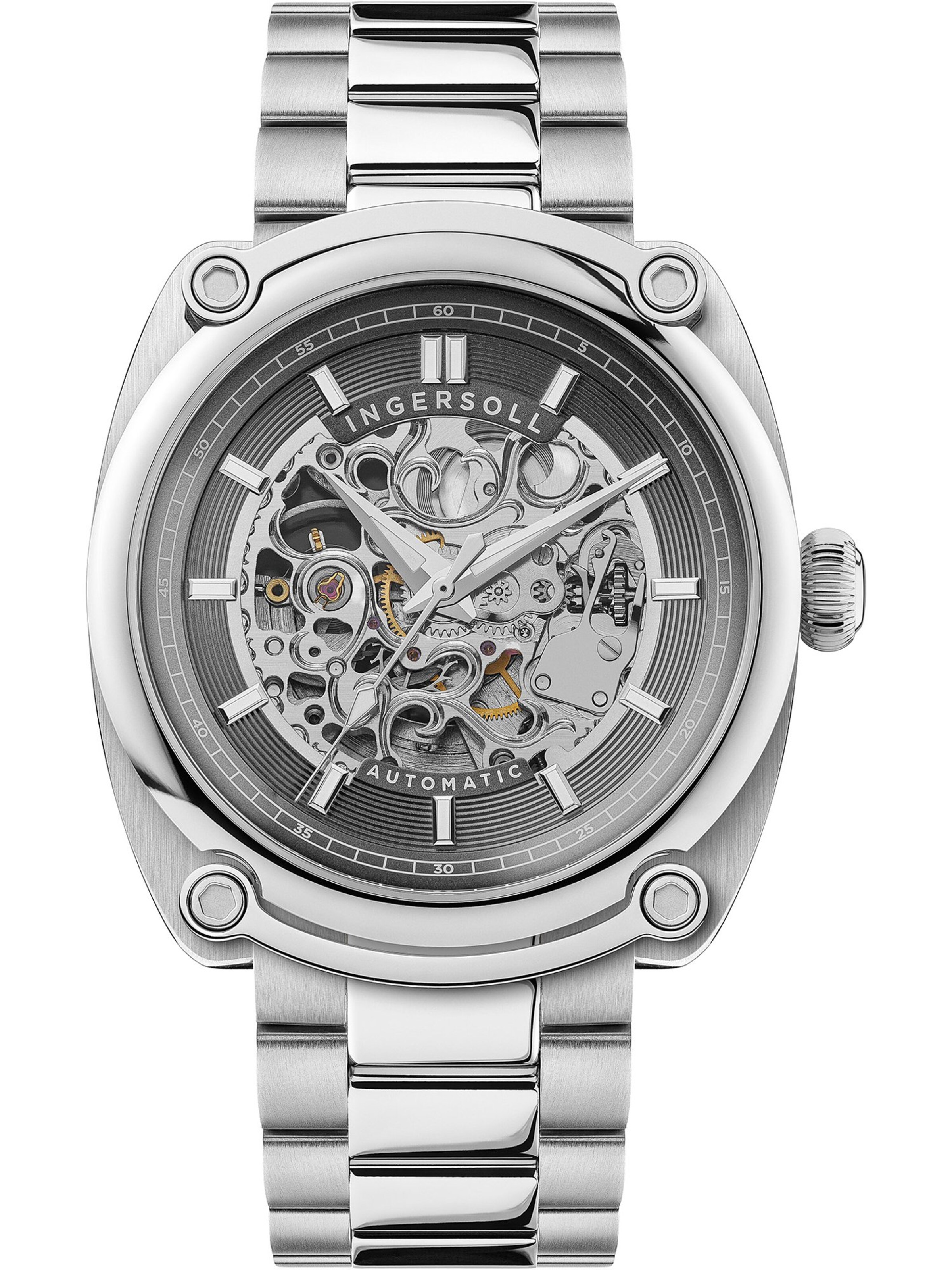 INGERSOLL Analoguhr 'The Michigan' in Silber: Vorderseite