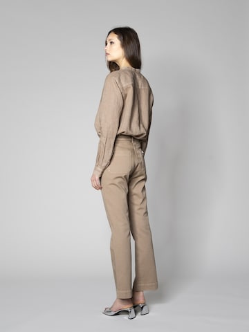 Wide Leg Jean Re_HasH en beige