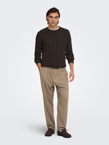 Pullover 'KIM ' di Only & Sons in marrone