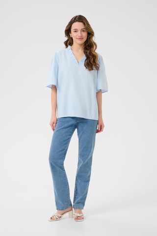 Kaffe Bluse in Blau