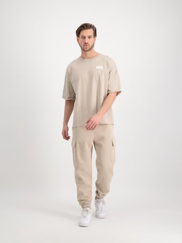 ALPHA INDUSTRIES Tapered Hose 'Organics' in Beige