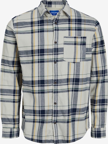 JACK & JONES Button Up Shirt 'Owen' in Beige: front