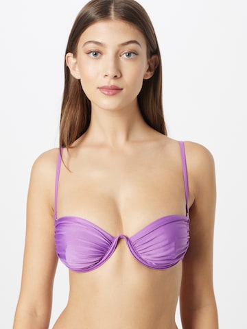 NLY by Nelly Balconette Bikinitop in Lila: voorkant