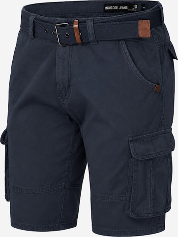 INDICODE - Pantalón cargo en azul: frente