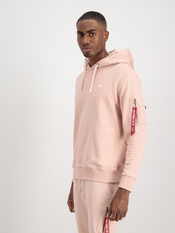 ALPHA INDUSTRIES Sweatshirt 'X-Fit' i rosa