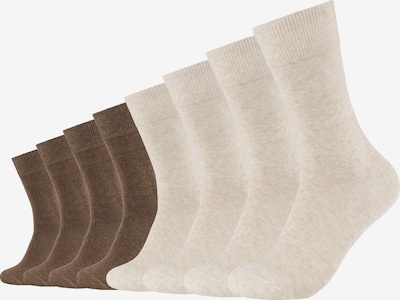 s.Oliver Chaussettes en 35-38 en beige clair / brun foncé, Vue avec produit