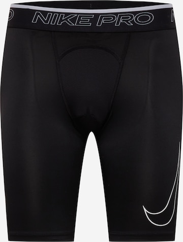 NIKE Skinny Sporthose in Schwarz: Vorderseite