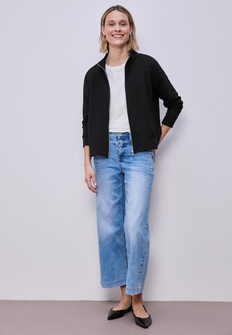 STREET ONE Strickjacke in Schwarz