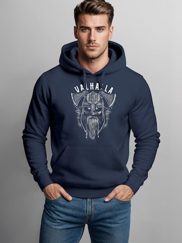 Neverless Sweatshirt 'Valhalla Odin' in Blue