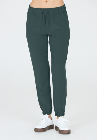 Athlecia Tapered Sportbroek 'Austberg' in Groen: voorkant