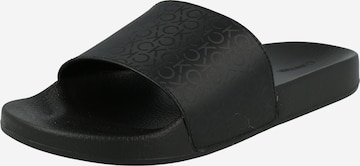 Flip-flops de la Calvin Klein pe negru: față