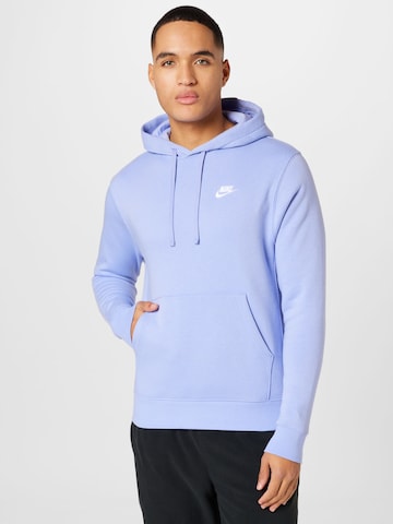Nike Sportswear Regular fit Μπλούζα φούτερ 'Club Fleece' σε λιλά: μπροστά