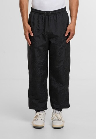 Effilé Pantalon de sport 'Botero' Sergio Tacchini en noir : devant