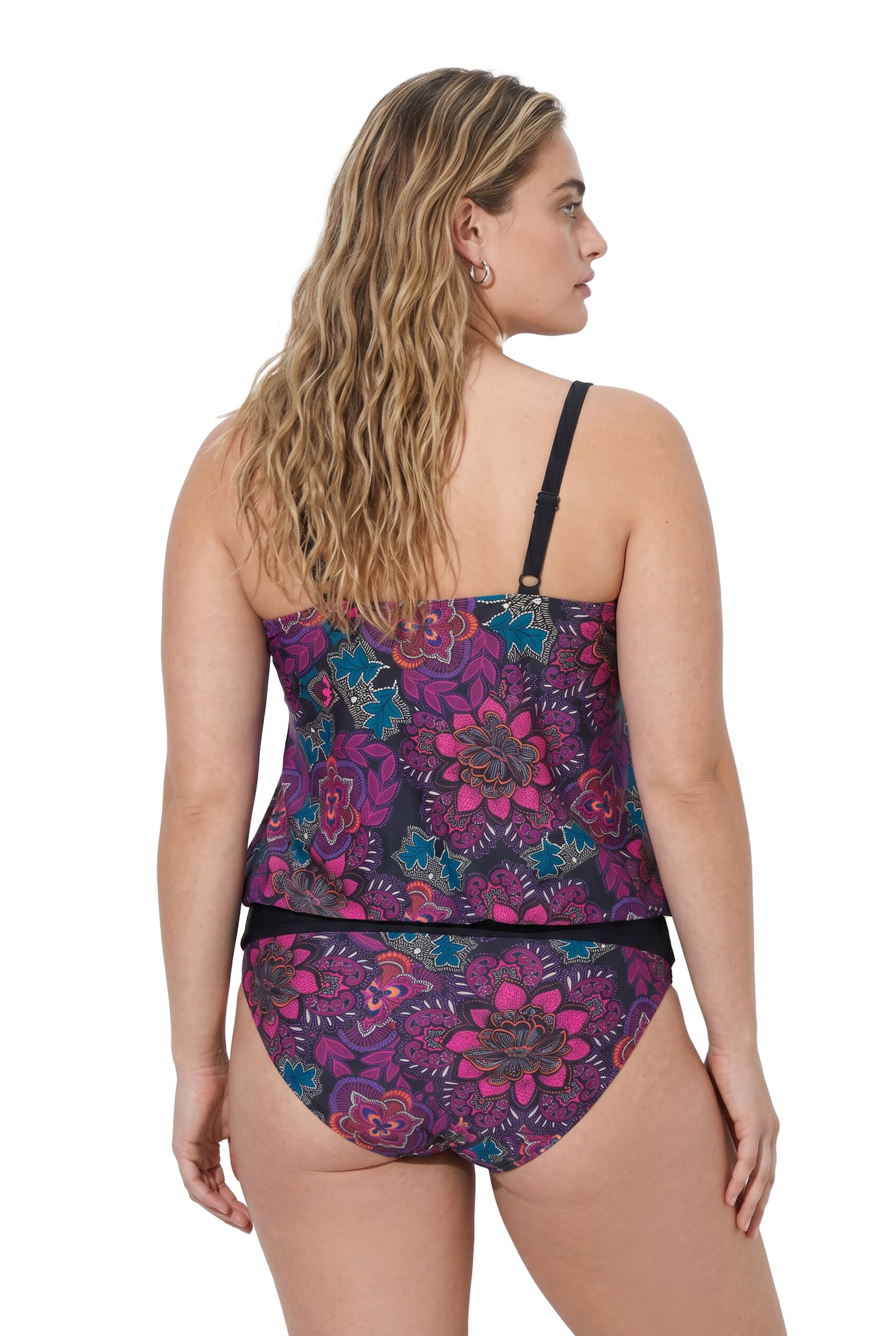 Ulla Popken Bustier Tankini in Mischfarben