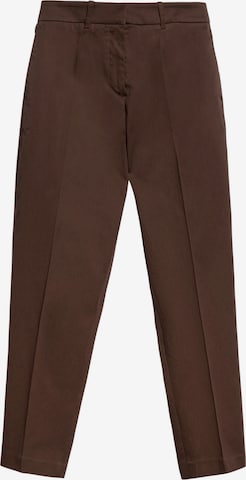 ARMEDANGELS Regular Pleat-Front Pants 'Warma' in Brown: front