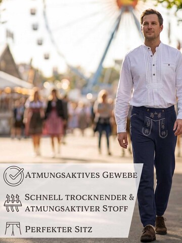 Steigenhöfer Regular Traditional Pants 'Marius' in Blue