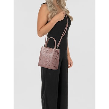 Love Moschino Schultertasche 'Basket Laminated' in Pink: Vorderseite