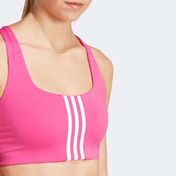 ADIDAS SPORTSWEAR Bustier Sport-BH 'Powerimpact' in Pink