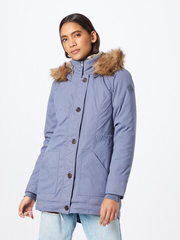 HOLLISTER Winter Jacket in Blue: front