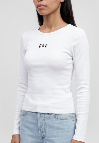 Gap Petite Shirt in White: front