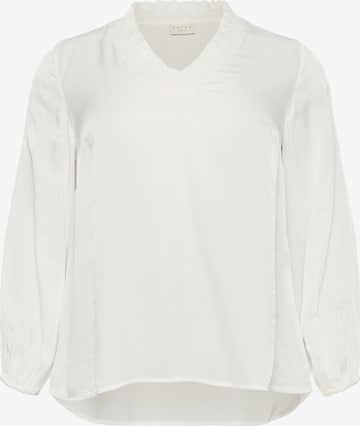 KAFFE CURVE Blouse 'KCmilia' in White: front