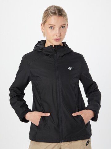 4F Outdoor jacket in Black: front