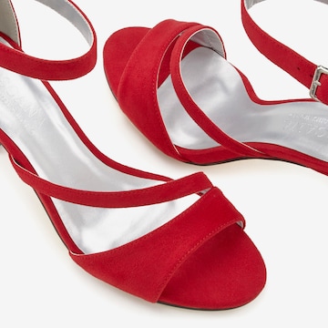 LASCANA Sandaler med rem i rød
