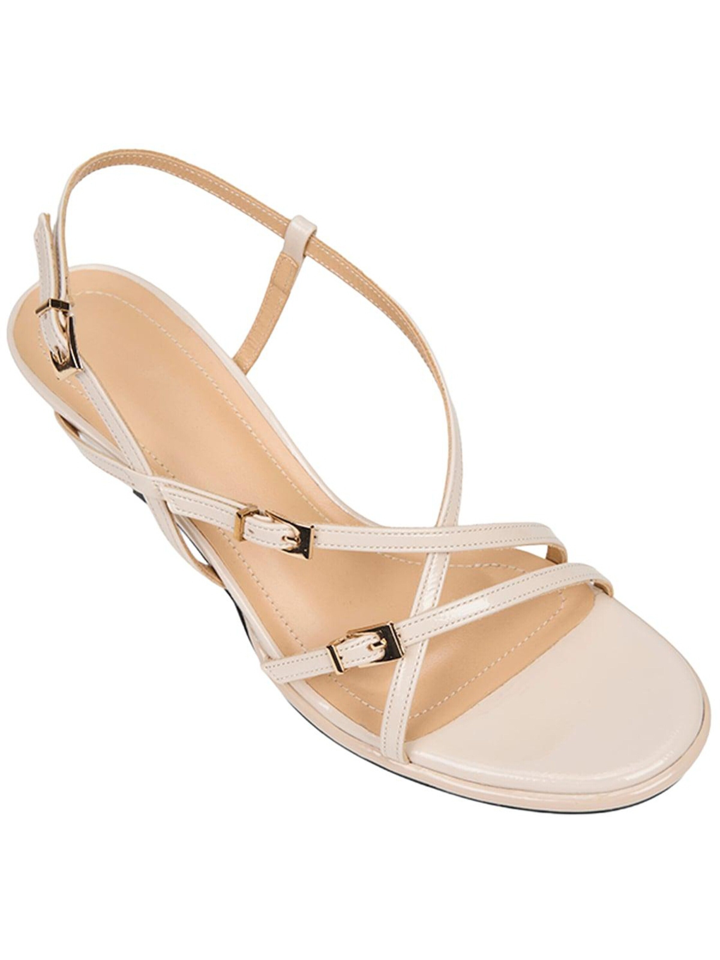 Desa Teenslipper 'Sandalen mit gekreuzten Riemen' in Beige