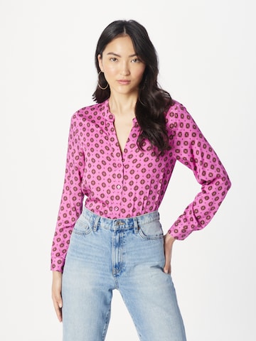 Emily Van Den Bergh Blouse in Roze: voorkant