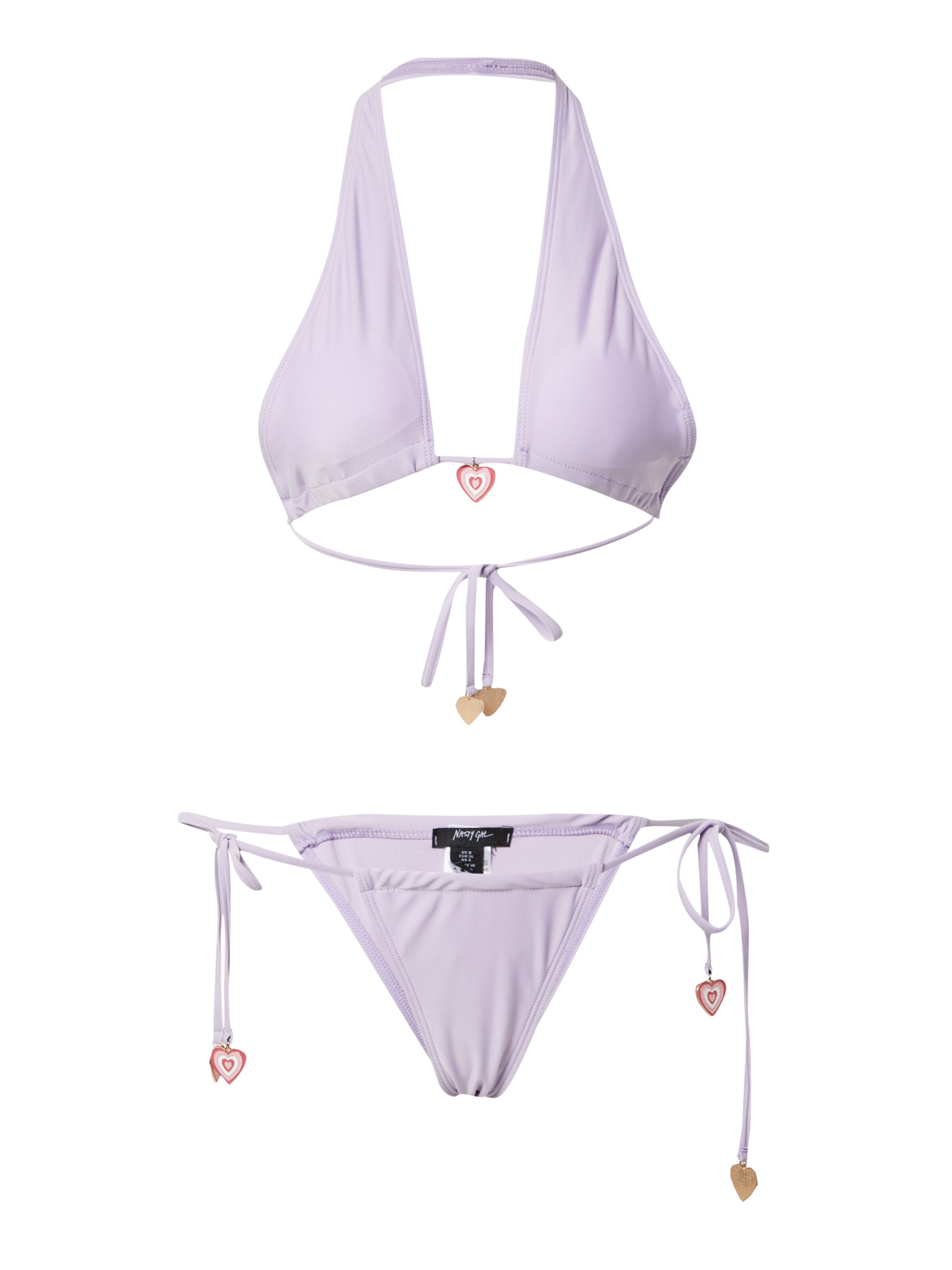 purpurinė Nasty Gal Trikampė Bikinis: priekis