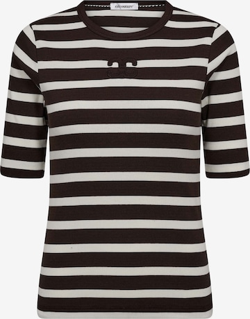 co'couture Tričko 'Granny' – hnědá: přední strana