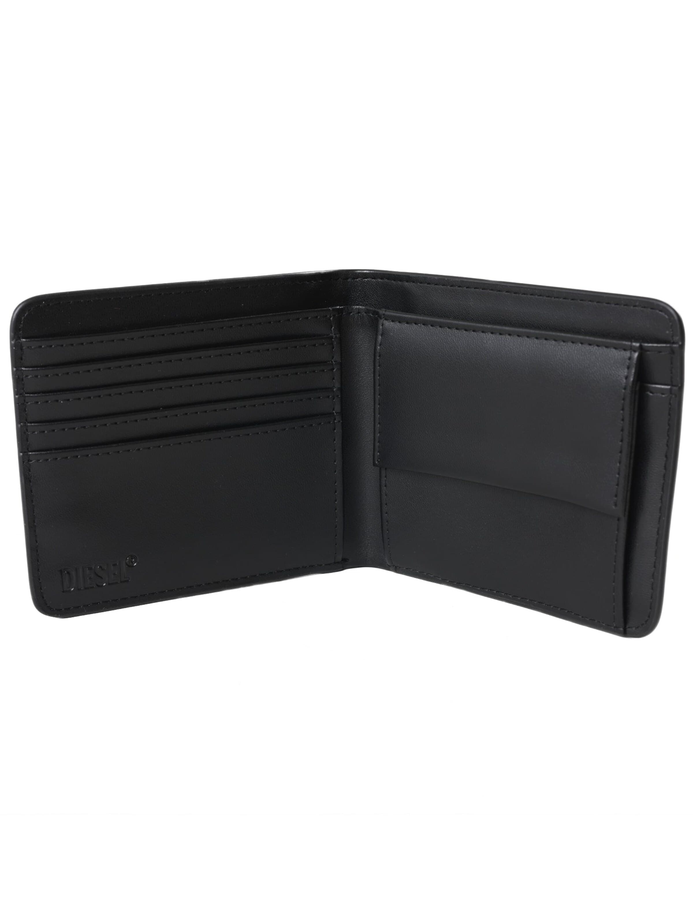 DIESEL Denarnica 'HISSU BI-FOLD COIN S' | črna barva