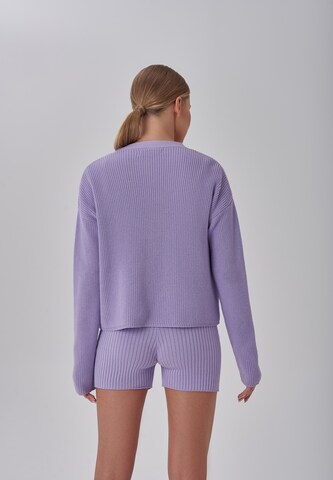 TOPTOP STUDIO Knit Cardigan in Purple
