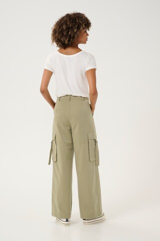 CULTURE Regular Cargo trousers 'Kaila' in Green