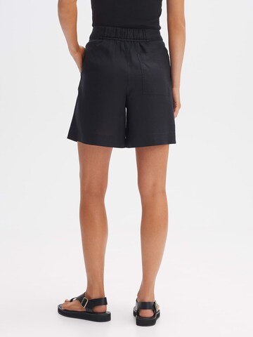 OPUS - Loosefit Pantalón plisado 'Marilla' en negro