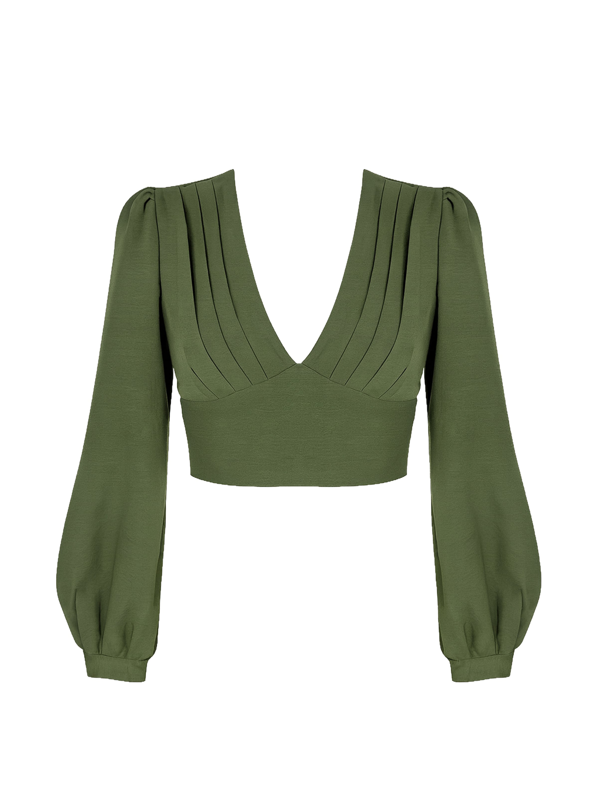 Elara Bluse i mørkegrøn, Produktvisning