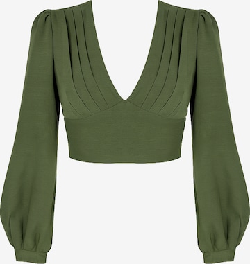 Chemisier Elara en vert : devant