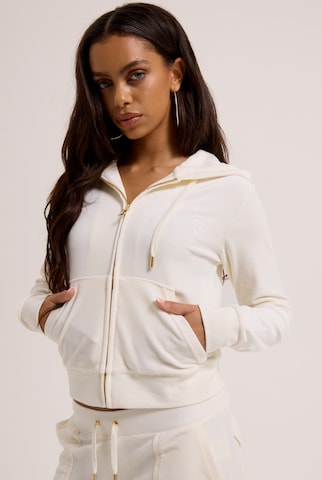 Juicy Couture Petite Кофта на молнии 'ROBERTSON' в Бежевый: спереди