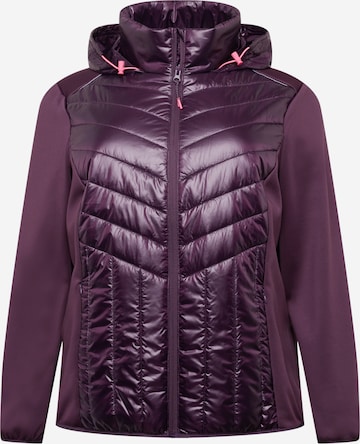 Veste de sport Esprit Sport Curvy en violet : devant