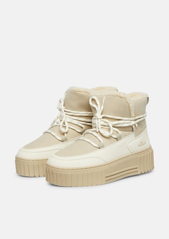 s.Oliver Snowboots in Beige: Vorderseite