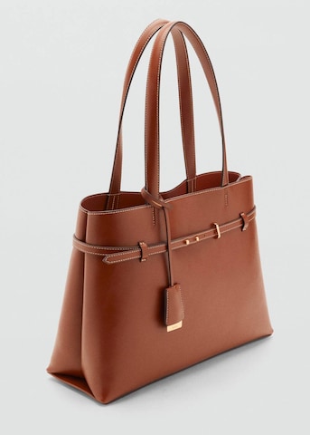 MANGO Schultertasche 'Dahlia' in Braun