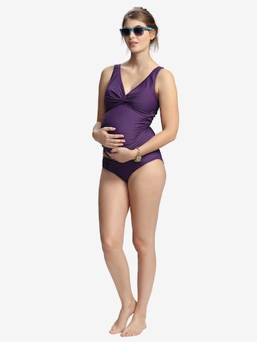 Invisible Tankini 'Audrey' petit amour en violet