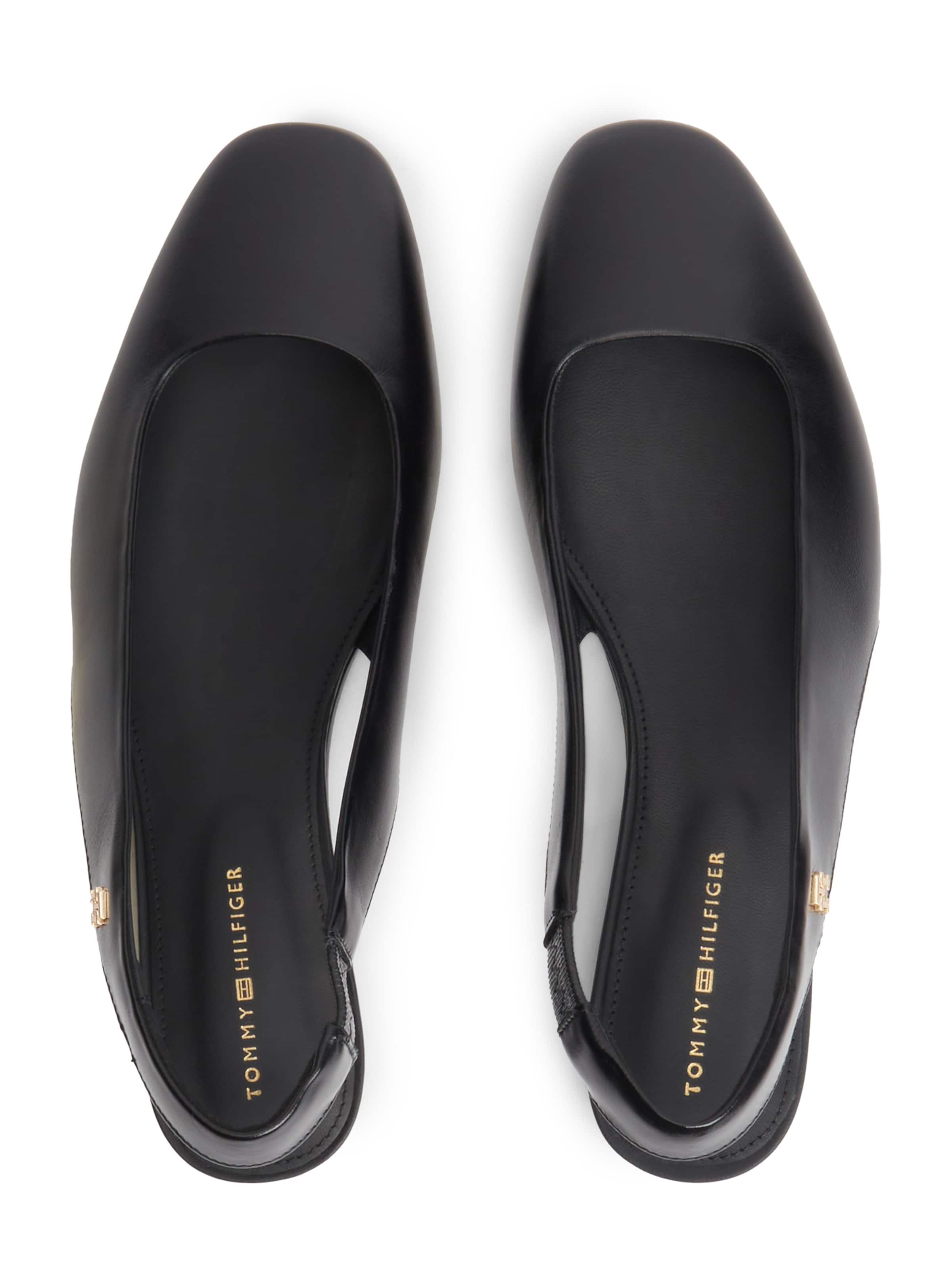 Balerini cu curea glezna de la TOMMY HILFIGER pe negru