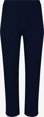 YOEK Trousers 'Pleated' in Blue: front