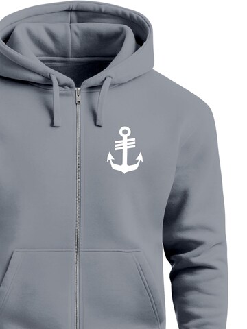 Neverless Sweatjacke 'Anker'‌‌‌‌ in Grau