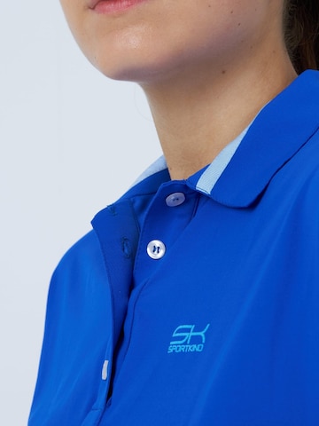 SPORTKIND Funktionsshirt 'Polo Shirt Loose-Fit'‌‌‌‌‌‌‌‌ in Blau