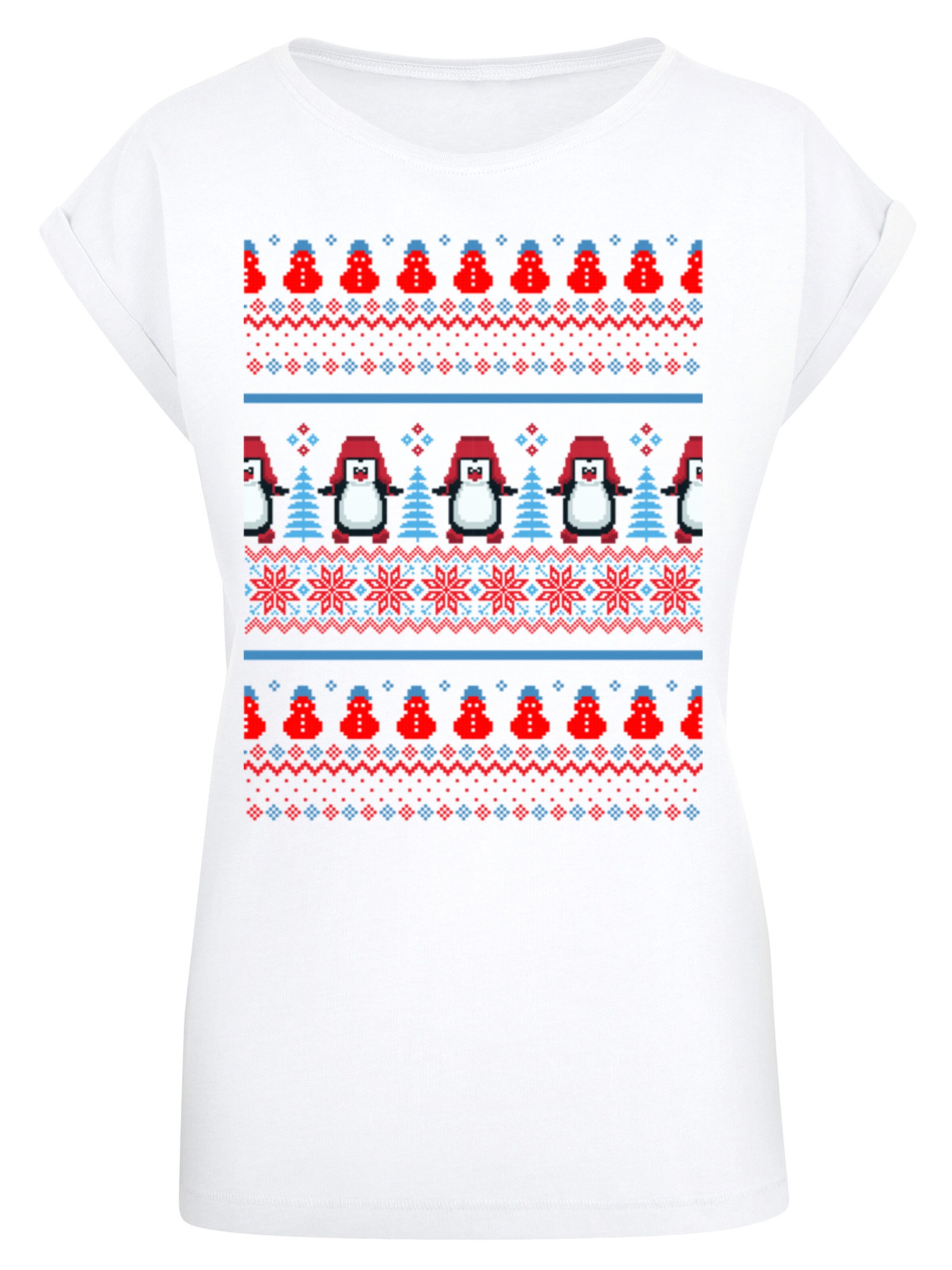 F4NT4STIC Shirt in Wit: voorkant