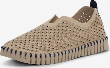 ILSE JACOBSEN Instappers 'Tulip' in Bruin: voorkant