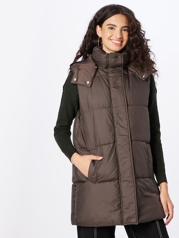 Gilet 'Demy' ONLY en marron : devant